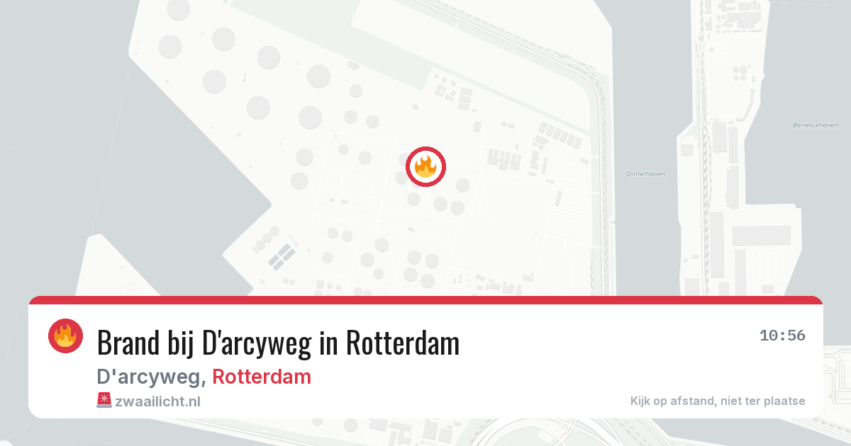 Brand bij D'arcyweg in Rotterdam — 7 jul 2026