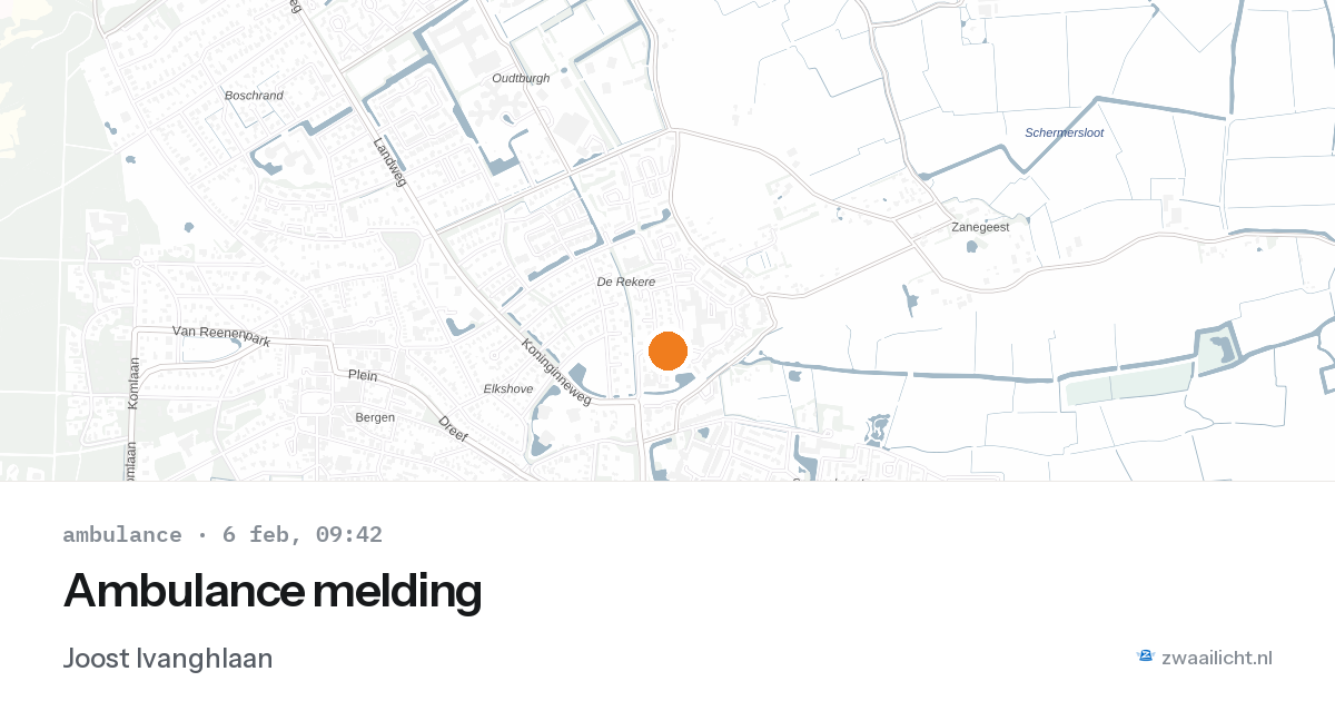 Ambulance melding — 6 feb 2026