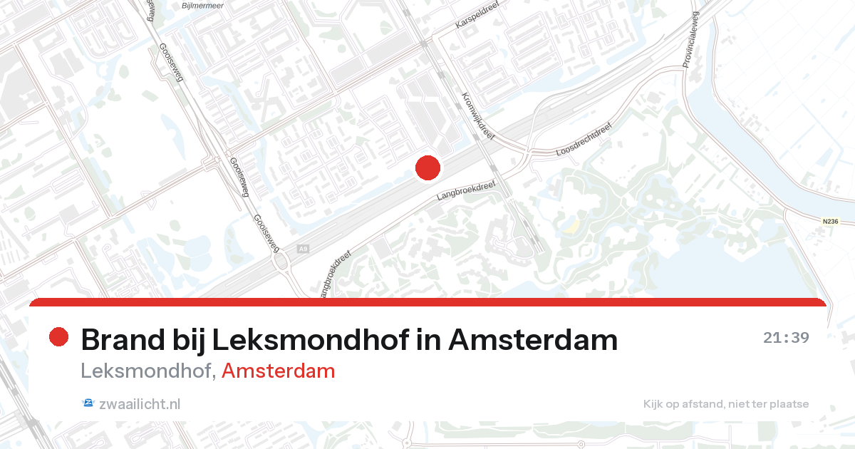 Brand bij Leksmondhof in Amsterdam — 23 jun 2026