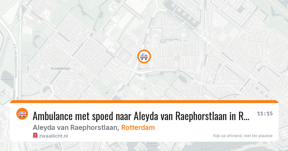 Ambulance met spoed naar Aleyda van Raephorstlaan in Rotterdam — 8 jun 2026