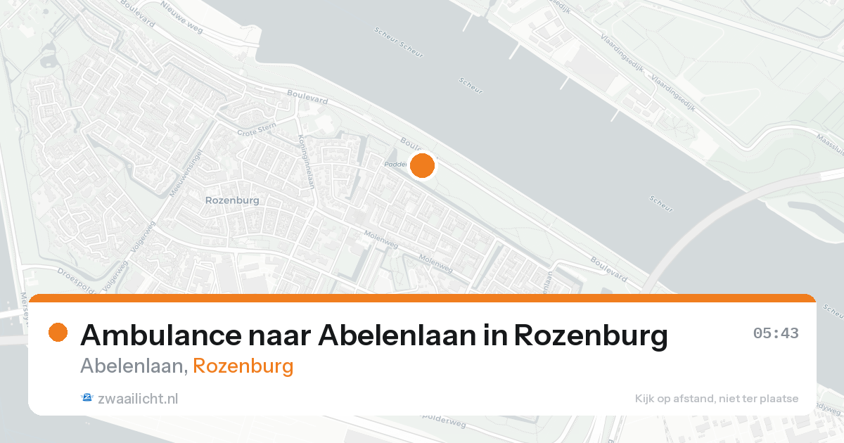 Ambulance naar Abelenlaan in Rozenburg — 25 aug 2026