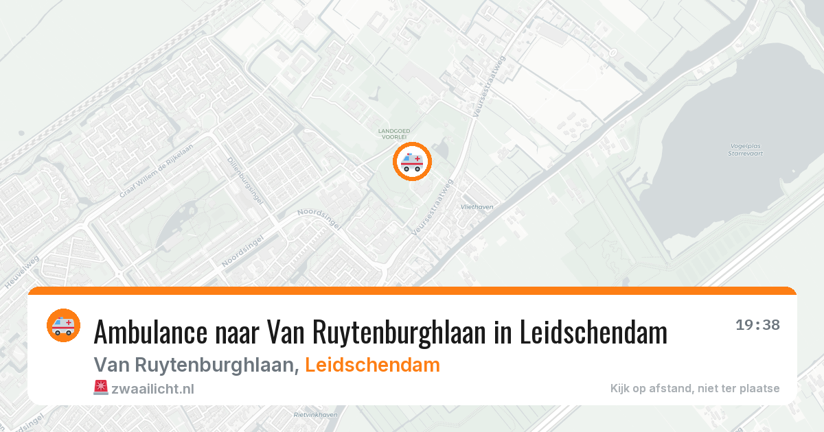 Ambulance naar Van Ruytenburghlaan in Leidschendam — 1 apr 2026