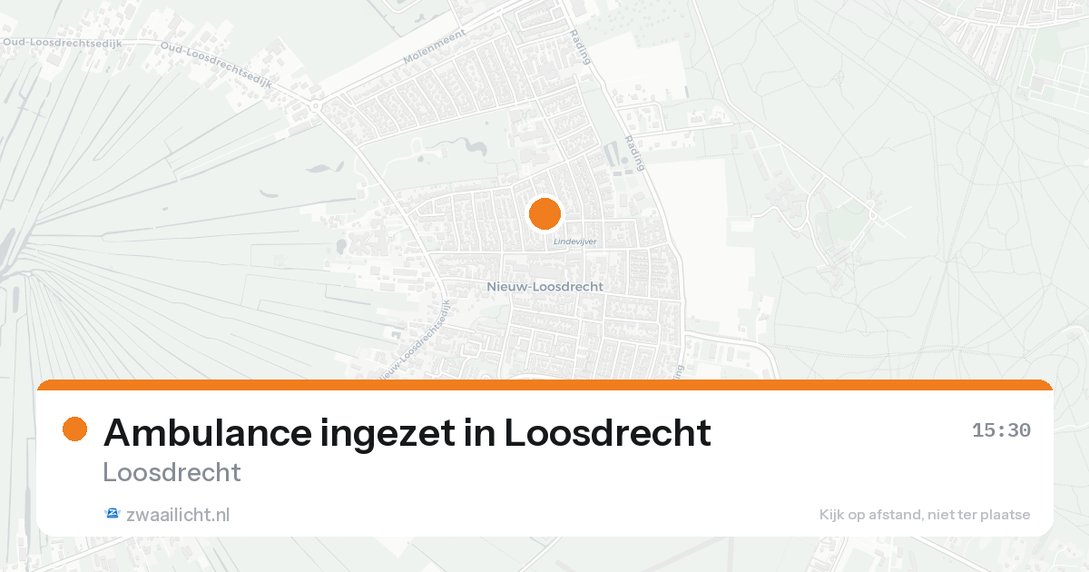 Ambulance ingezet in Loosdrecht — 7 feb 2026