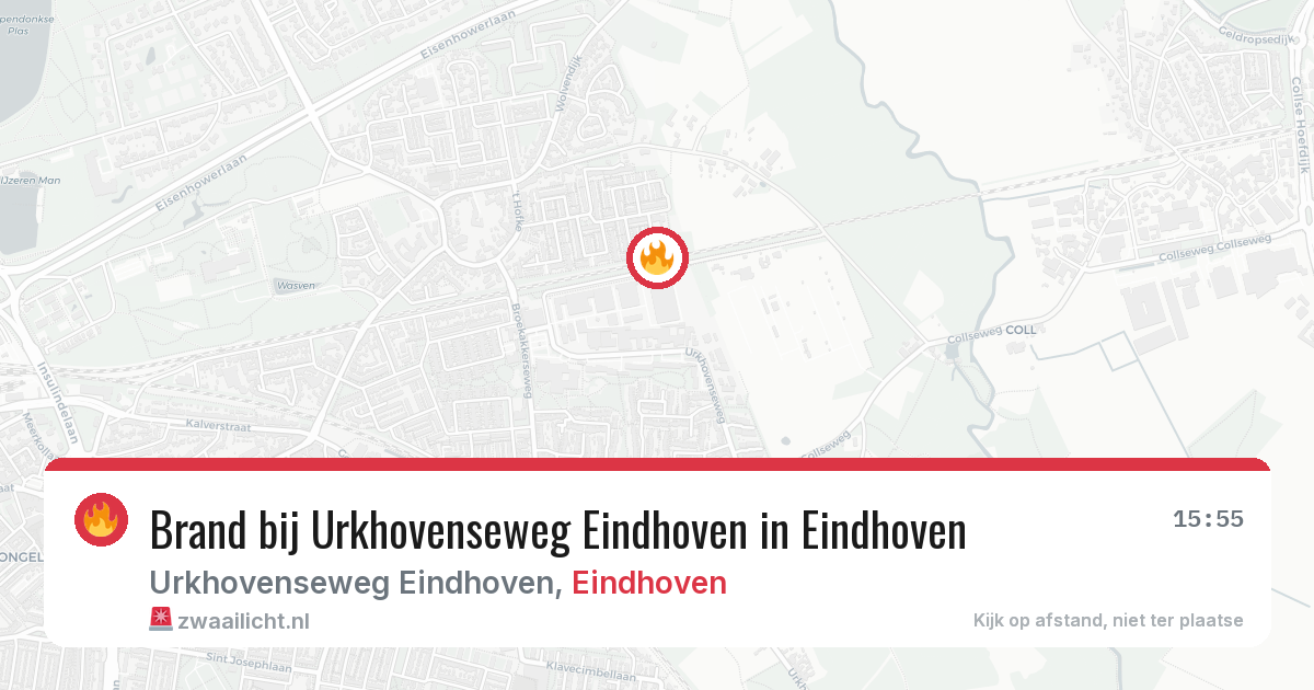 Brand bij Urkhovenseweg Eindhoven in Eindhoven — 21 mei 2026