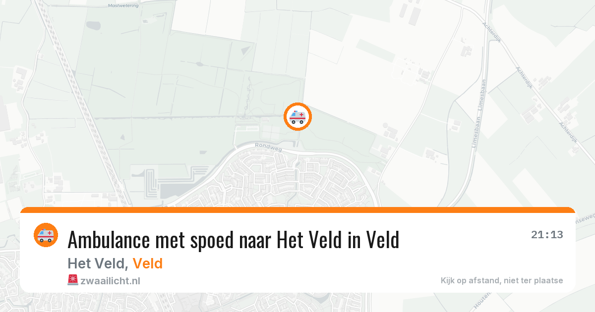 Ambulance met spoed naar Het Veld in Veld — 21 jan 2026