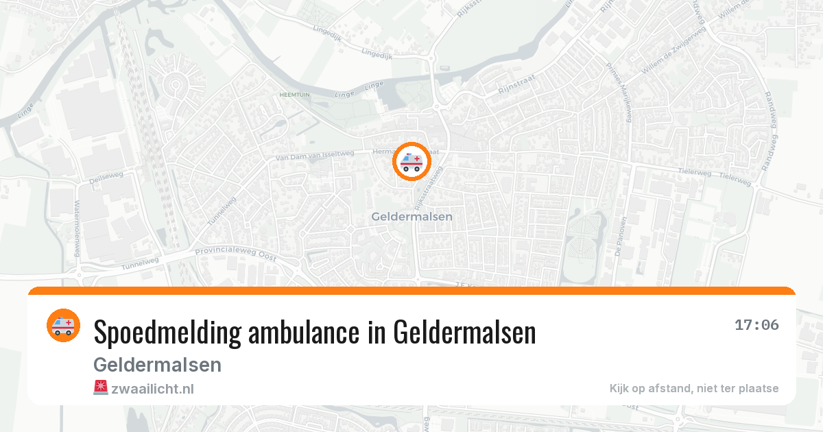 Spoedmelding ambulance in Geldermalsen — 31 jul 2026