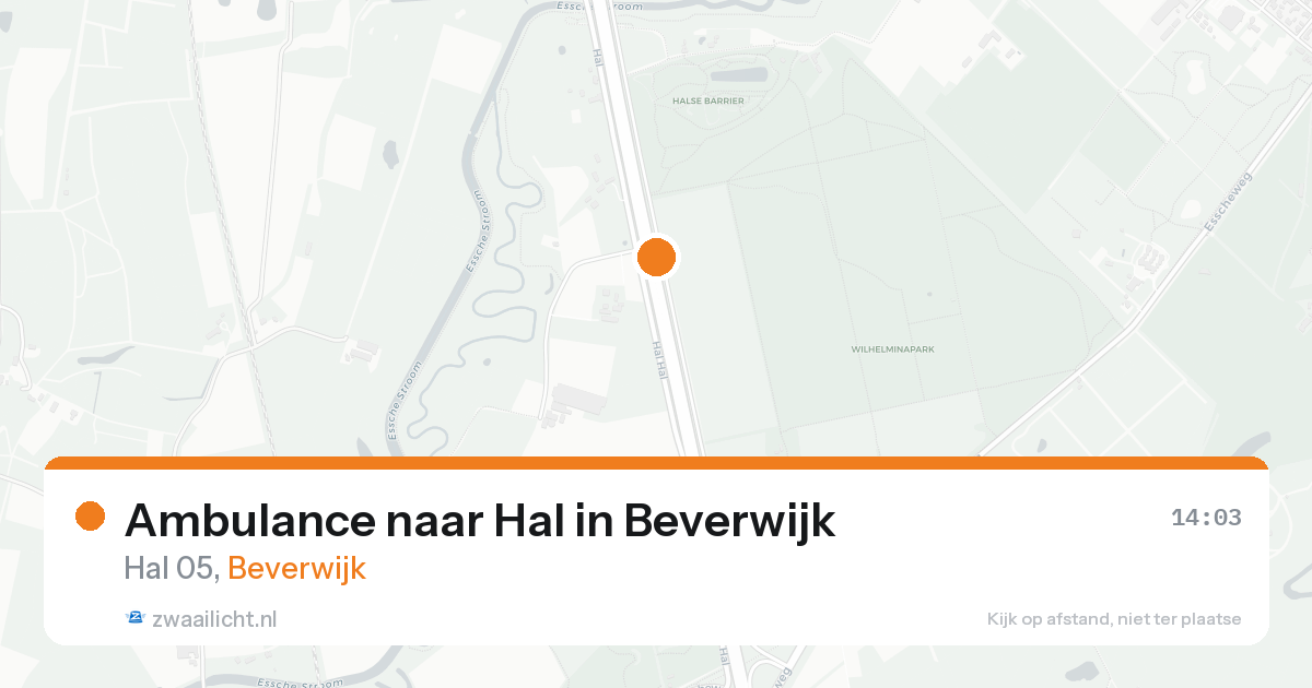 Ambulance naar Hal in Beverwijk — 15 aug 2026