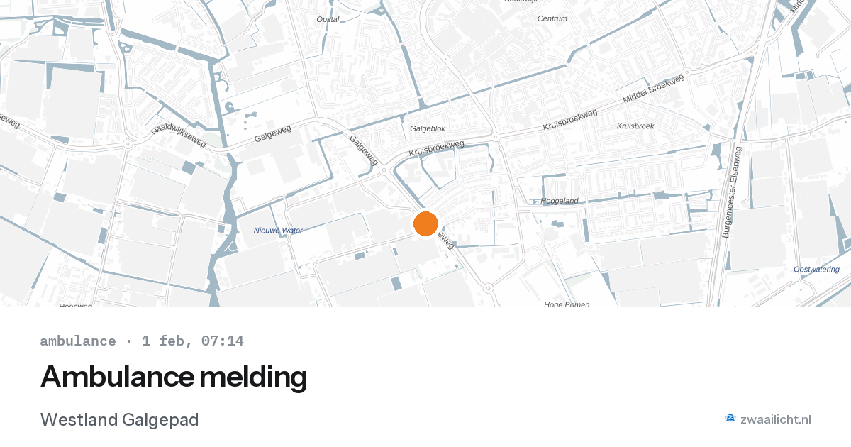 Ambulance melding — 1 feb 2026
