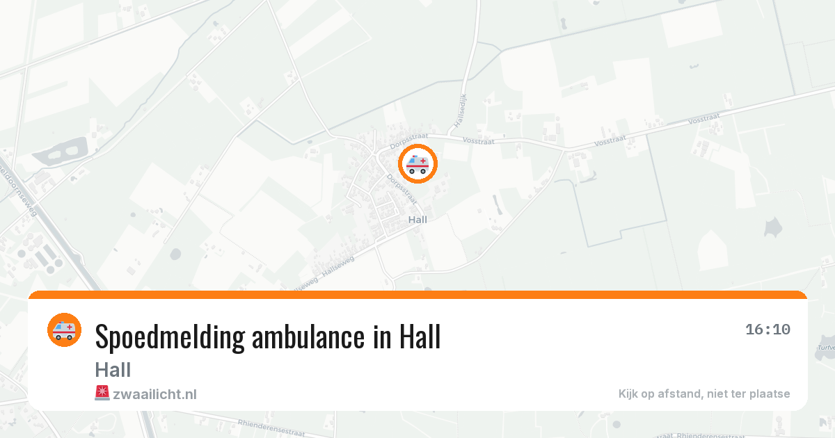 Spoedmelding ambulance in Hall — 29 jun 2026