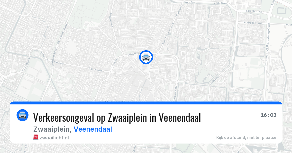 Verkeersongeval op Zwaaiplein in Veenendaal — 7 mei 2026