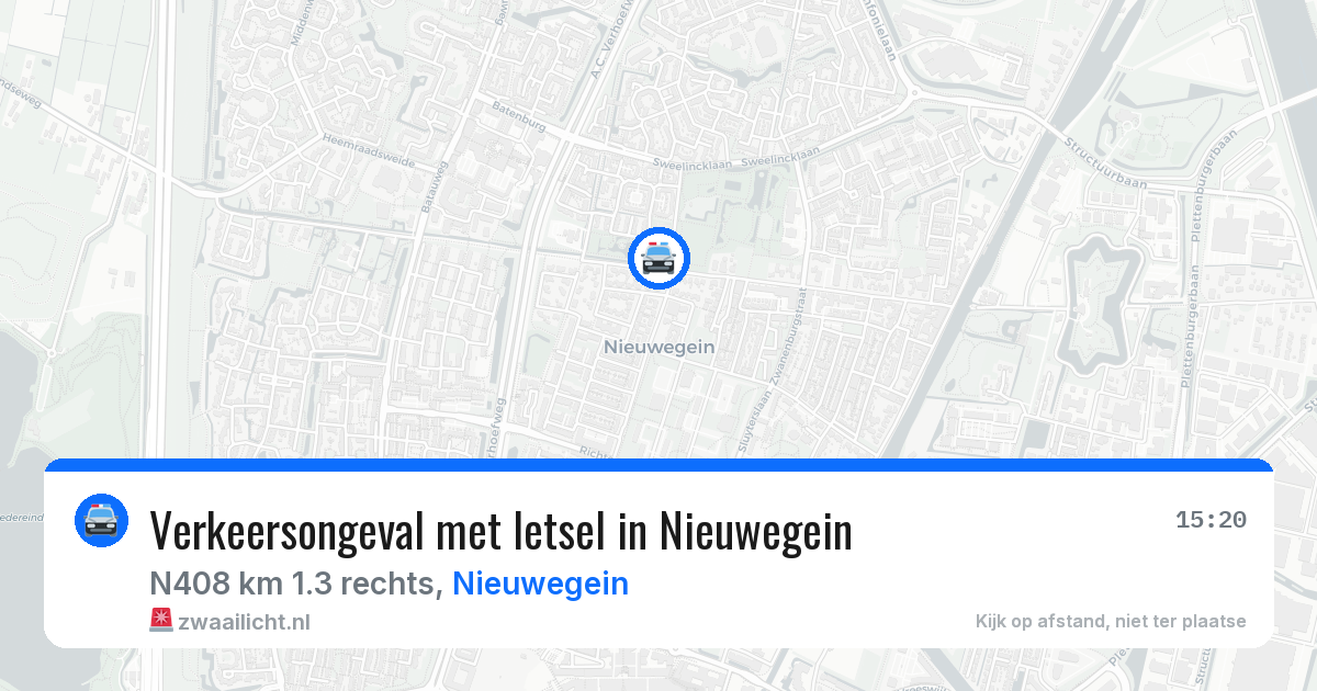 Verkeersongeval met letsel in Nieuwegein — 20 mei 2026
