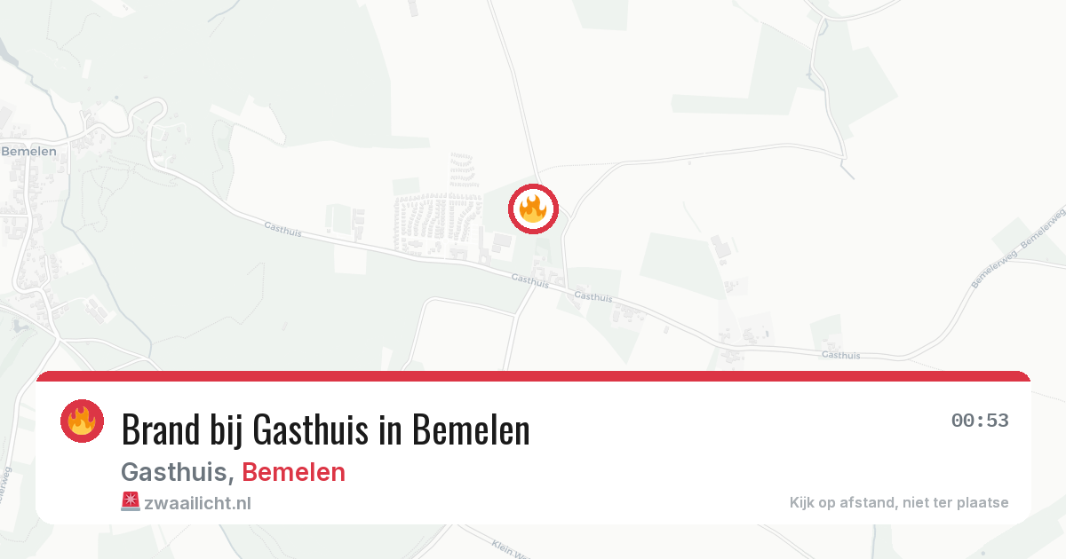 Brand bij Gasthuis in Bemelen — 30 mei 2026