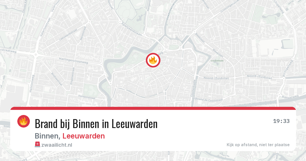 Brand bij Binnen in Leeuwarden — 29 jan 2026