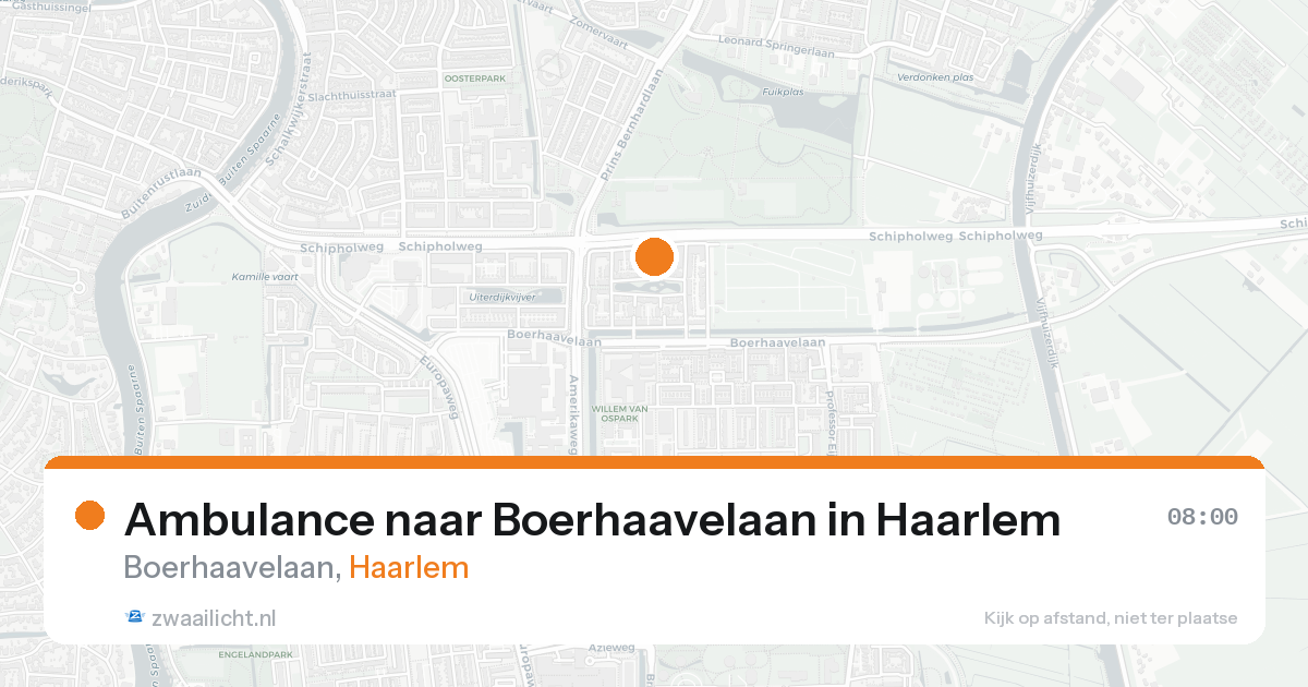 Ambulance naar Boerhaavelaan in Haarlem — 17 aug 2026