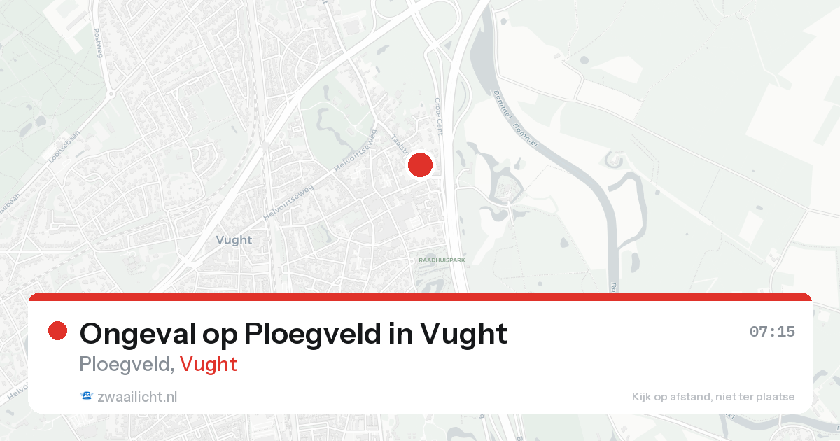 Ongeval op Ploegveld in Vught — 17 mei 2026