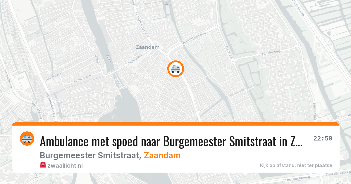 Ambulance met spoed naar Burgemeester Smitstraat in Zaandam — 27 jan 2026