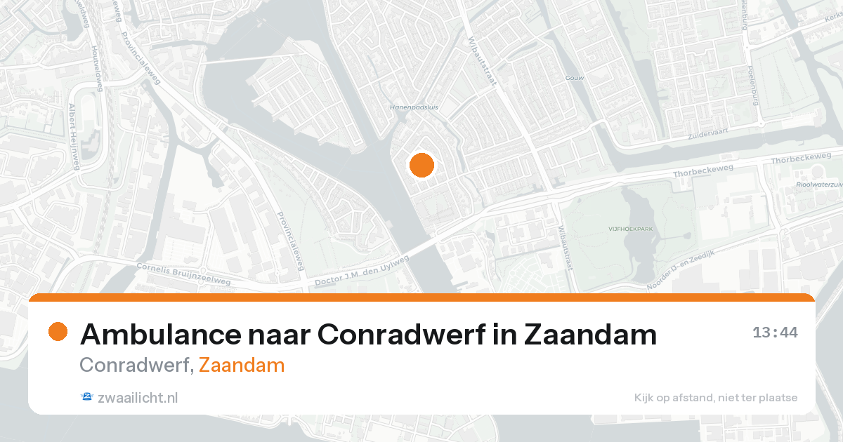 Ambulance naar Conradwerf in Zaandam — 31 mei 2026