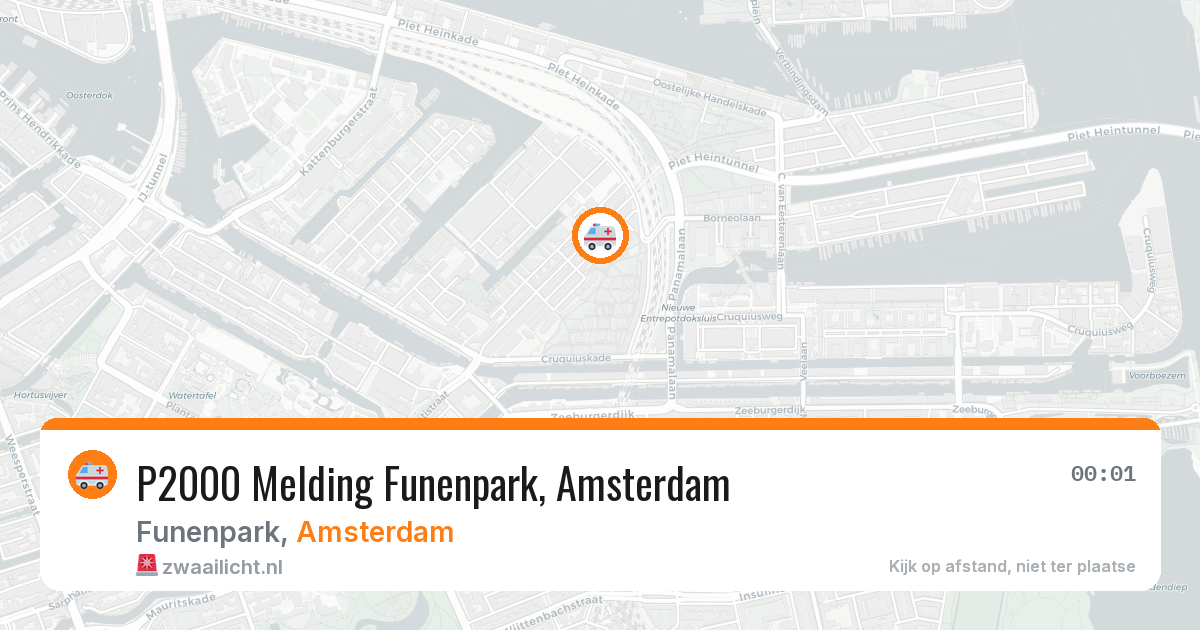P2000 Melding Funenpark, Amsterdam — 3 apr 2026