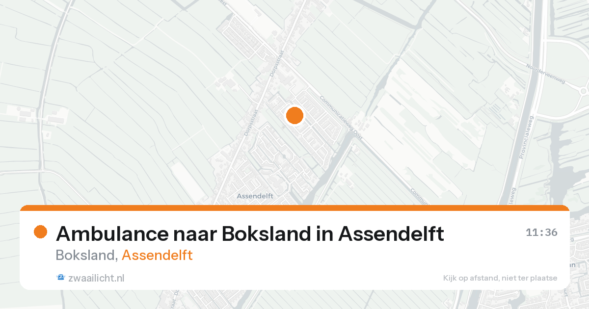Ambulance naar Boksland in Assendelft — 7 feb 2026