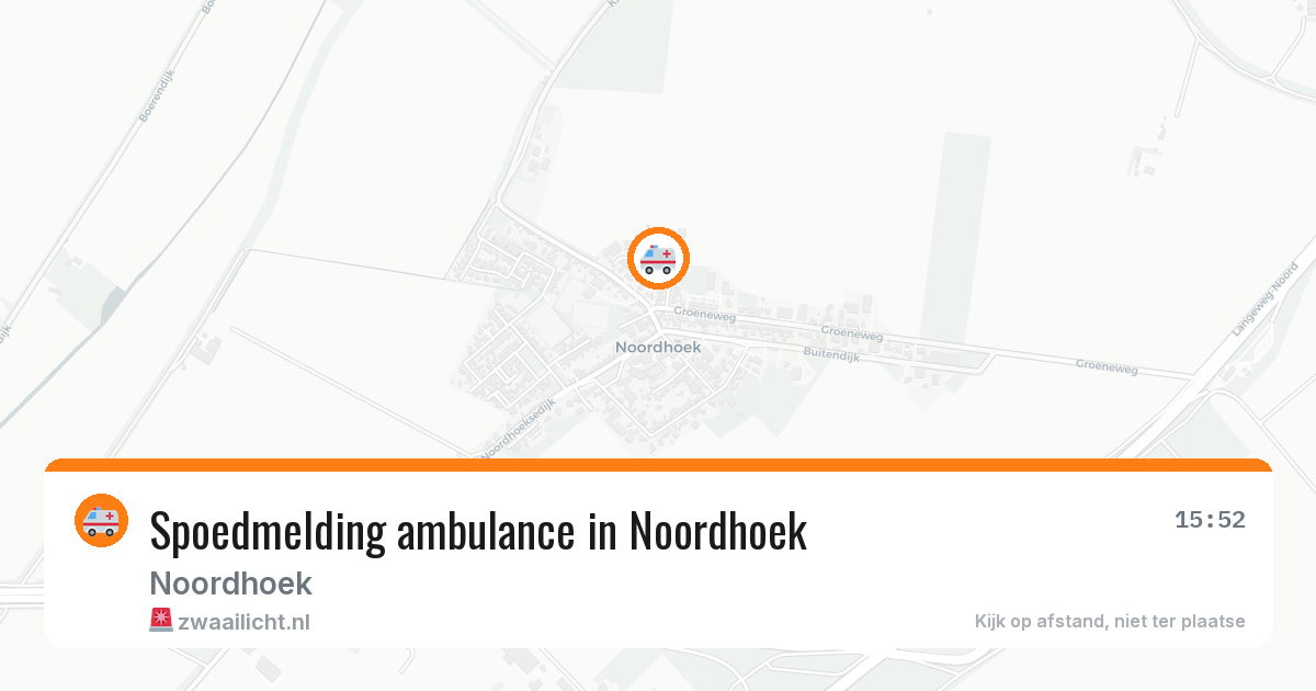 Spoedmelding ambulance in Noordhoek — 3 aug 2026