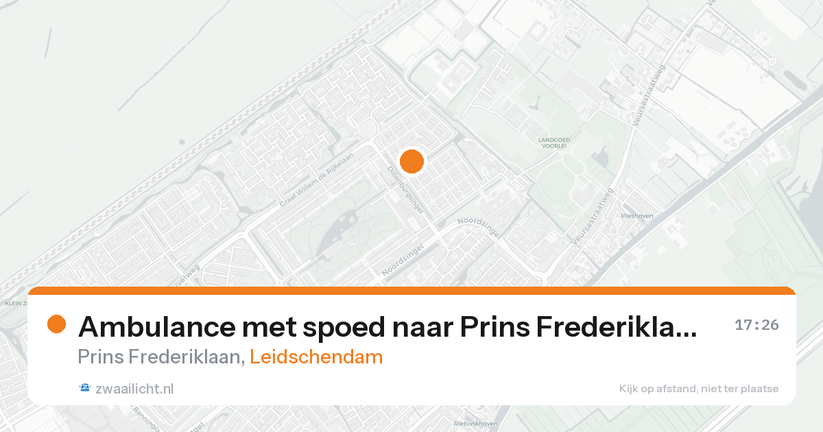 Ambulance met spoed naar Prins Frederiklaan in Leidschendam — 31 jan 2026