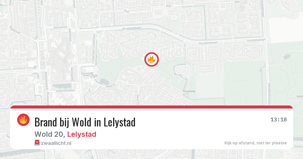 Brand bij Wold in Lelystad — 10 apr 2026