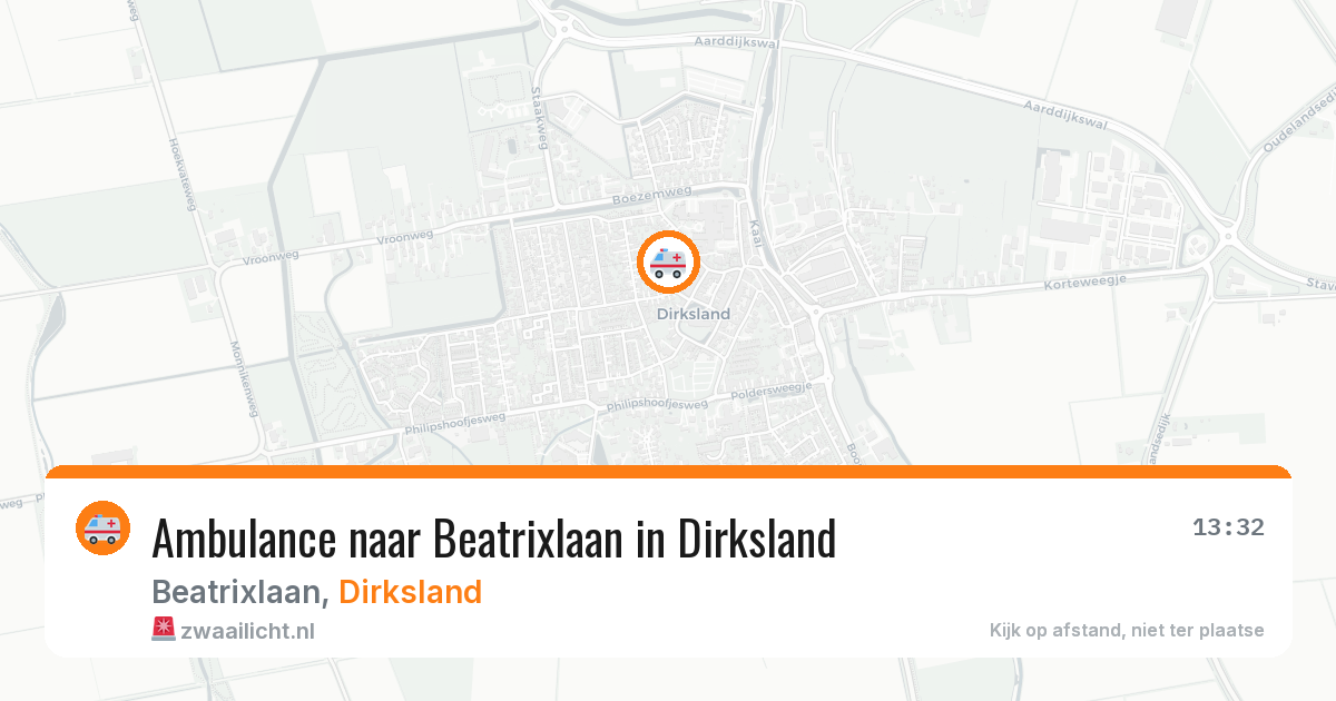 Ambulance naar Beatrixlaan in Dirksland — 28 jul 2026