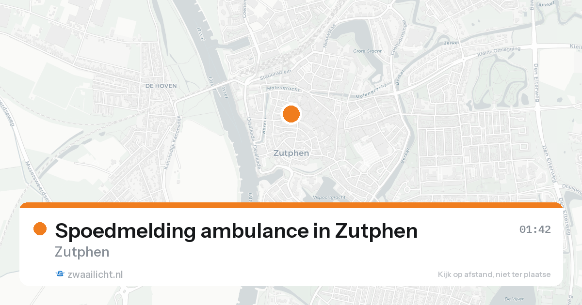 Spoedmelding ambulance in Zutphen — 8 feb 2026