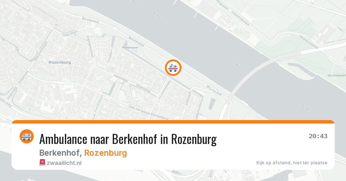 Ambulance naar Berkenhof in Rozenburg — 14 aug 2026