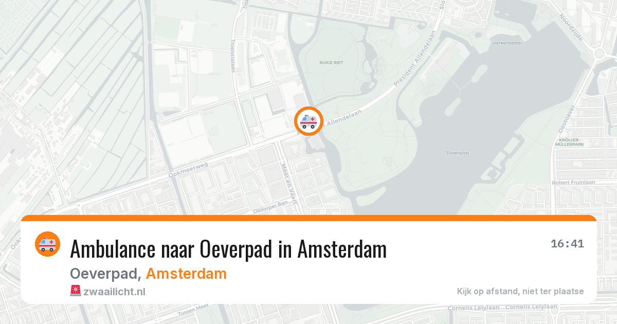 Ambulance naar Oeverpad in Amsterdam — 27 jun 2026