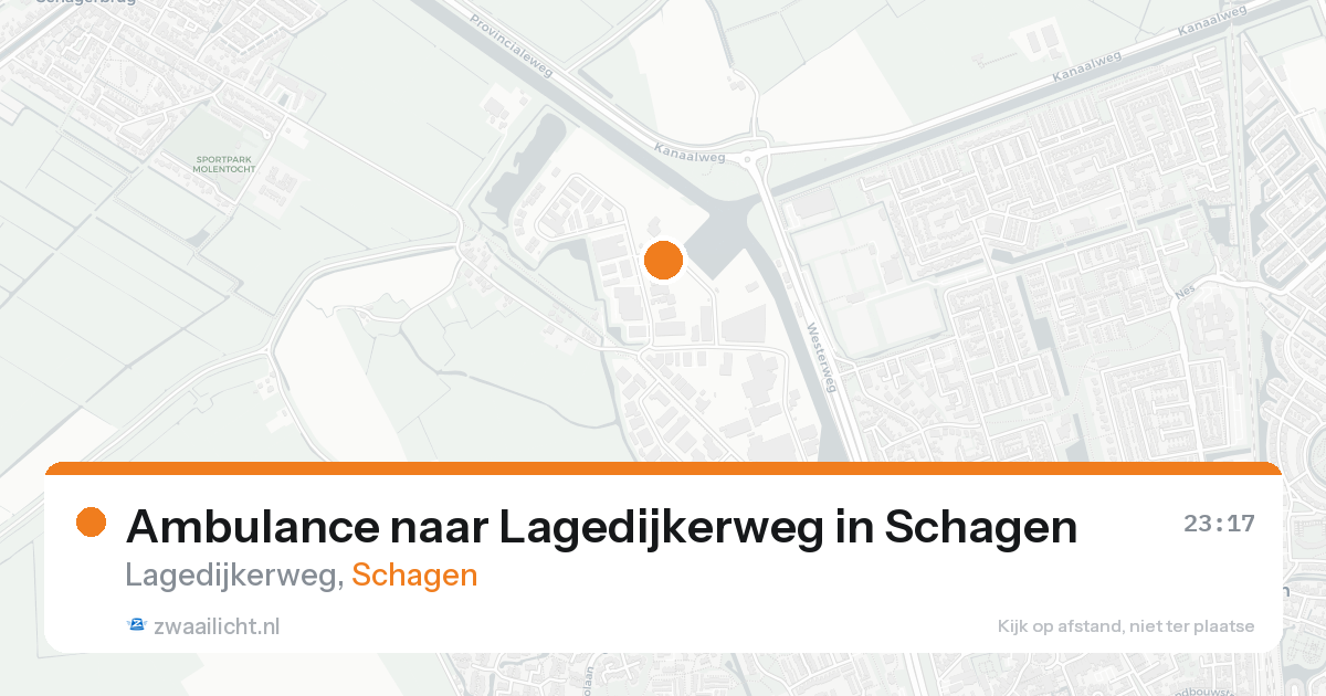 Ambulance naar Lagedijkerweg in Schagen — 16 aug 2026