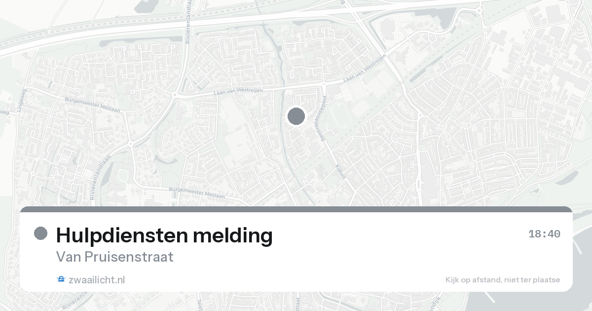 Hulpdiensten melding — 31 jan 2026