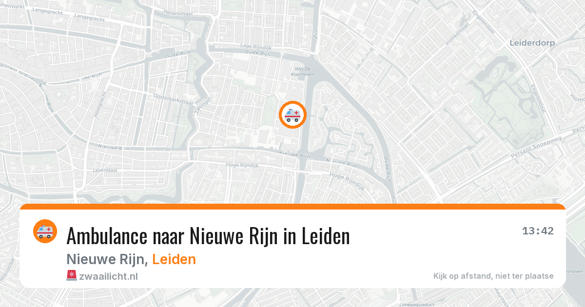 Ambulance naar Nieuwe Rijn in Leiden — 6 mei 2026