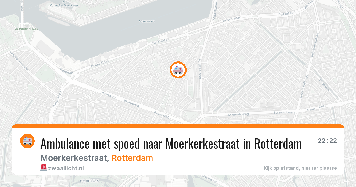Ambulance met spoed naar Moerkerkestraat in Rotterdam — 23 apr 2026