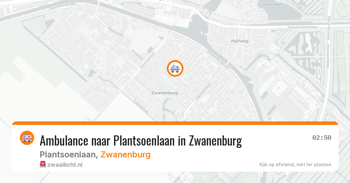 Ambulance naar Plantsoenlaan in Zwanenburg — 5 jun 2026