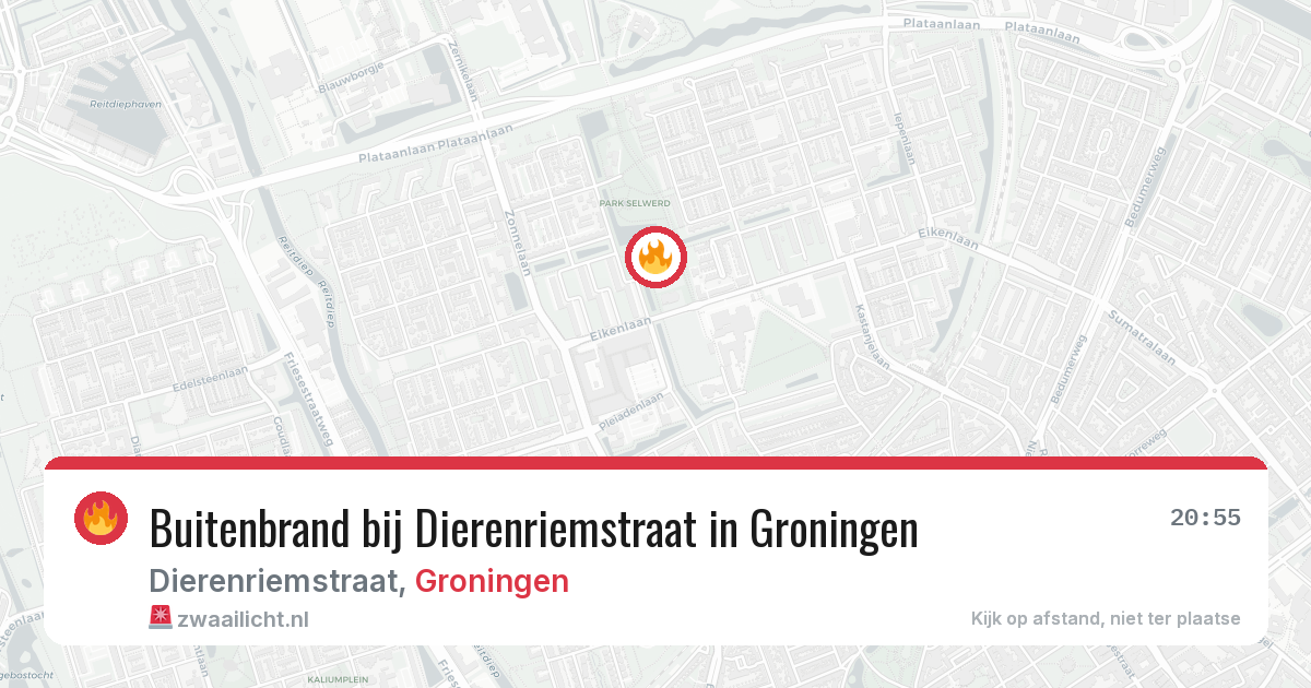Buitenbrand bij Dierenriemstraat in Groningen — 30 jun 2026
