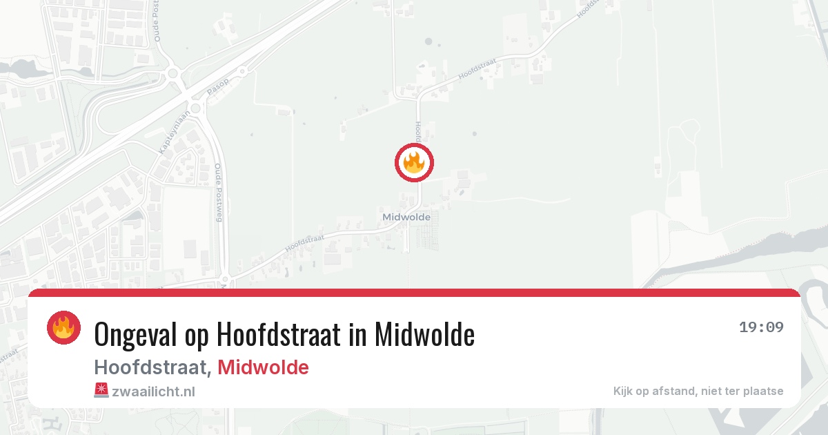 Ongeval op Hoofdstraat in Midwolde — 18 jun 2026