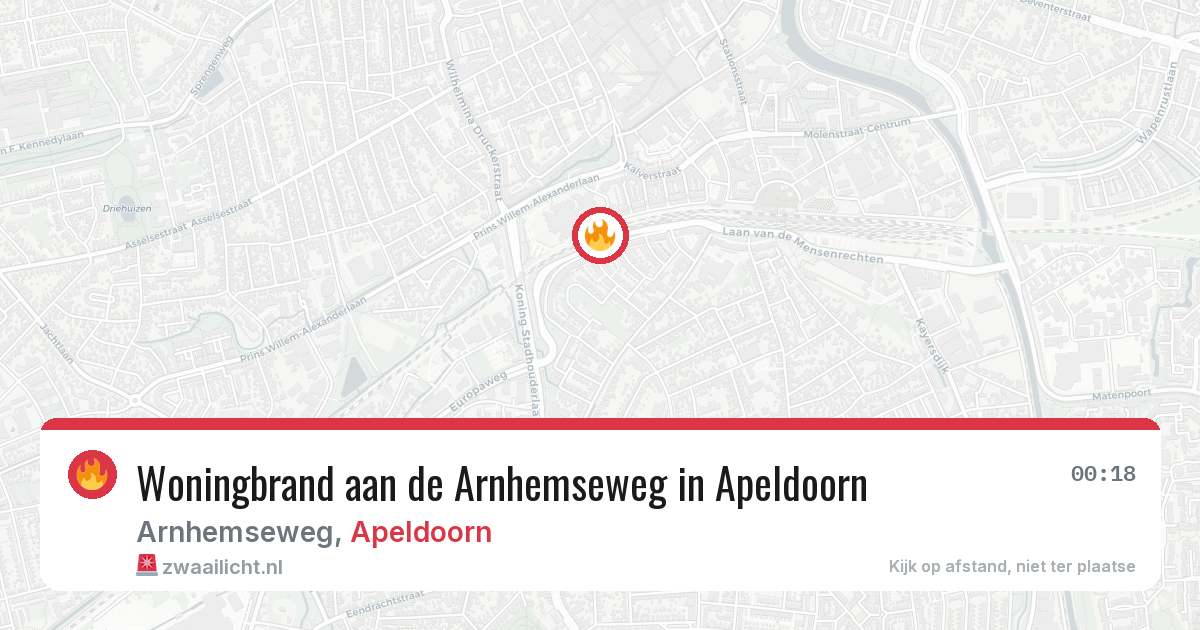 Woningbrand aan de Arnhemseweg in Apeldoorn — 2 aug 2026