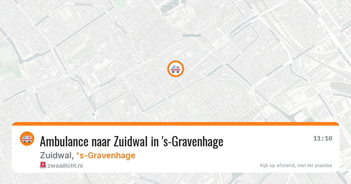 Ambulance naar Zuidwal in 's-Gravenhage — 8 jun 2026