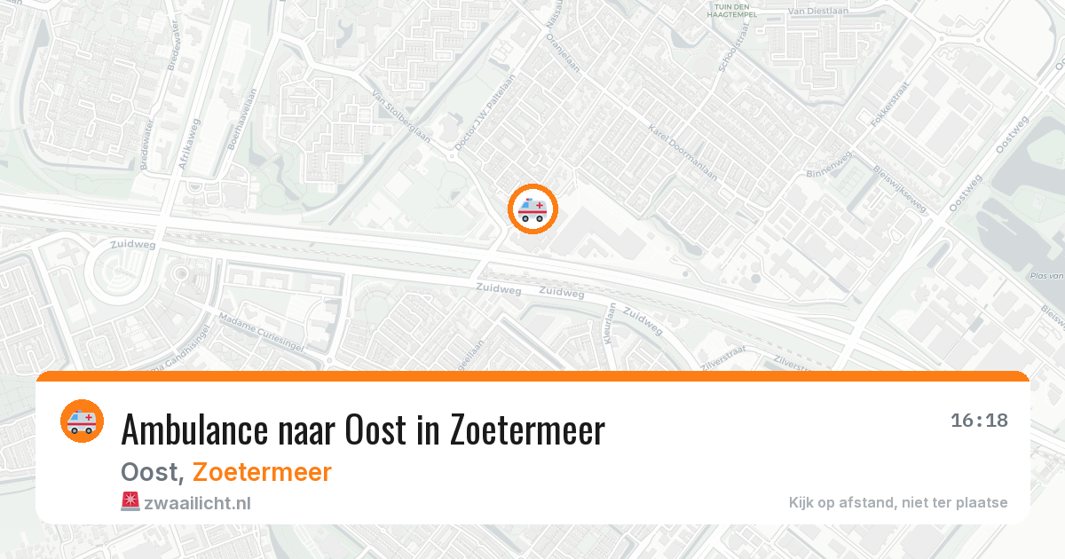 Ambulance naar Oost in Zoetermeer — 28 mei 2026