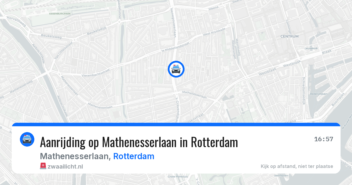Aanrijding op Mathenesserlaan in Rotterdam — 4 jun 2026
