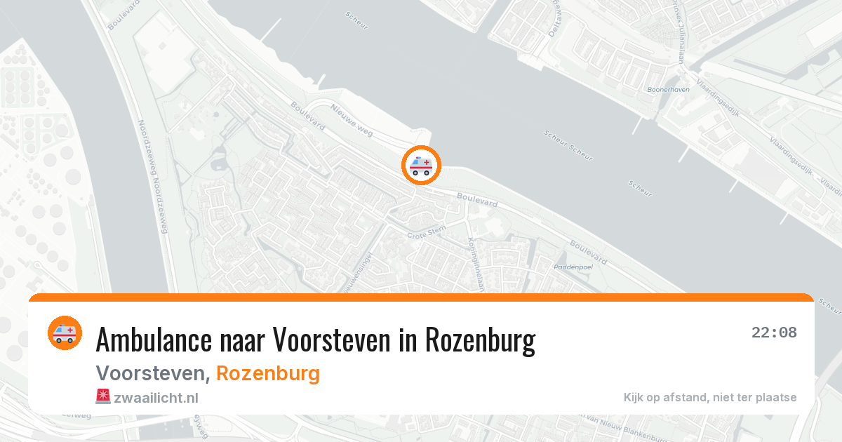 Ambulance naar Voorsteven in Rozenburg — 1 aug 2026