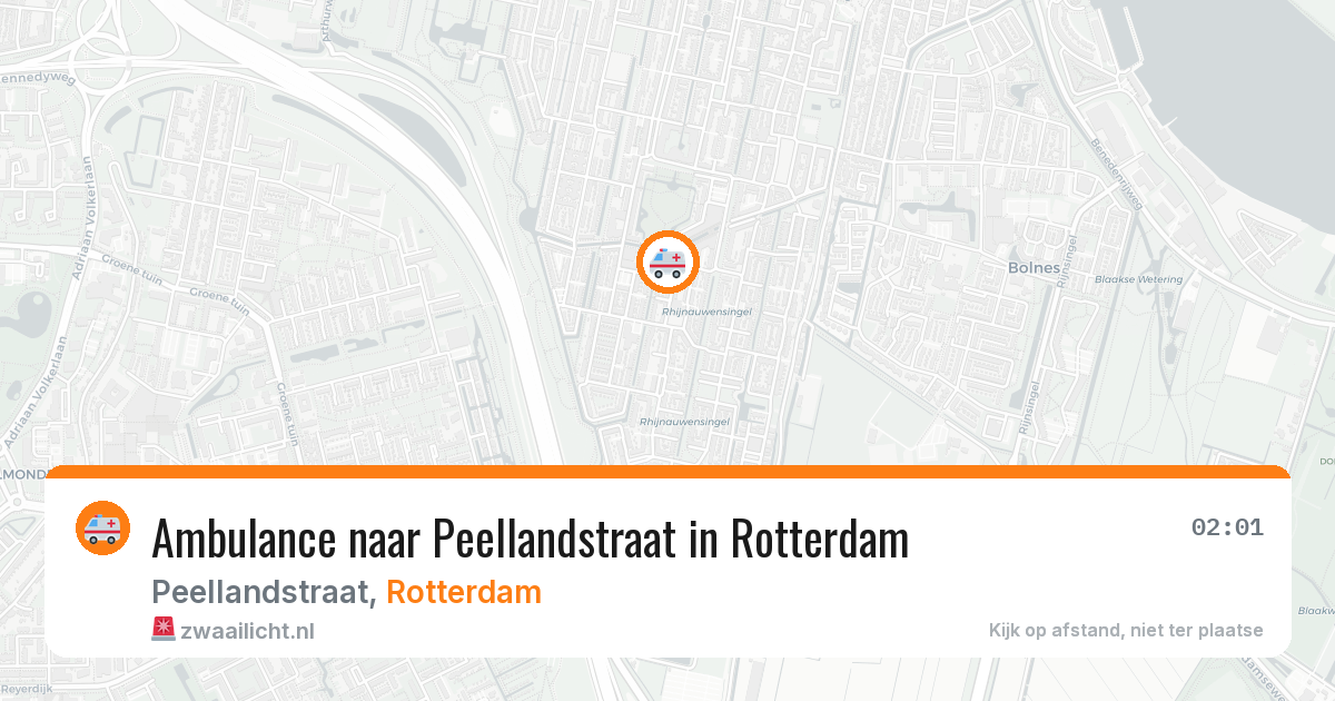 Ambulance naar Peellandstraat in Rotterdam — 4 aug 2026