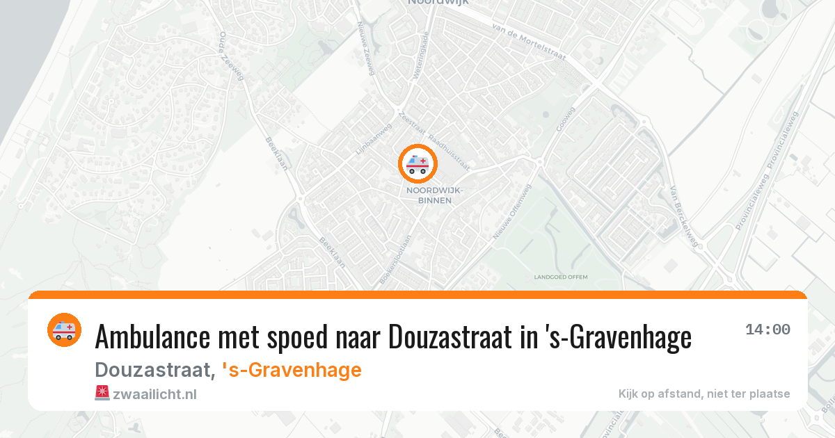 Ambulance met spoed naar Douzastraat in 's-Gravenhage — 2 apr 2026