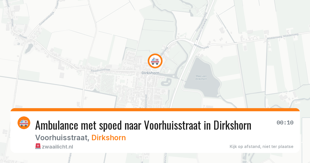 Ambulance met spoed naar Voorhuisstraat in Dirkshorn — 17 apr 2026