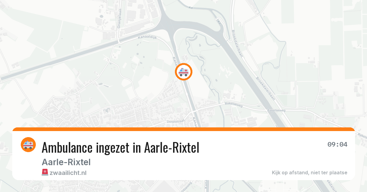 Ambulance ingezet in Aarle-Rixtel — 11 aug 2026