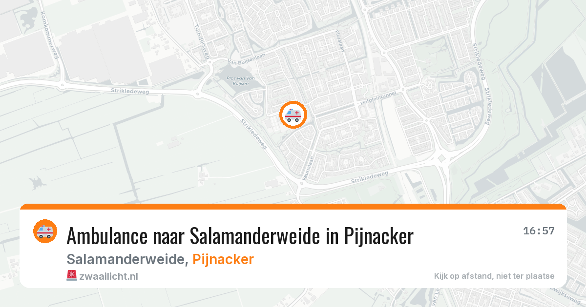 Ambulance naar Salamanderweide in Pijnacker — 13 aug 2026