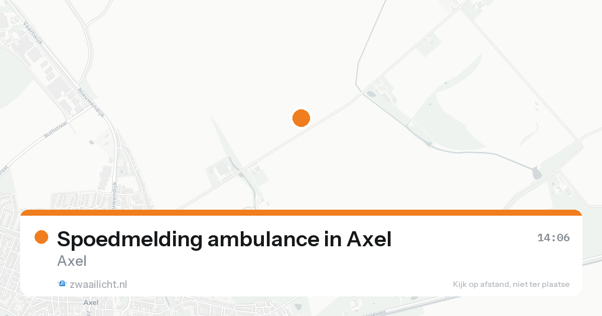 Spoedmelding ambulance in Axel — 13 aug 2026
