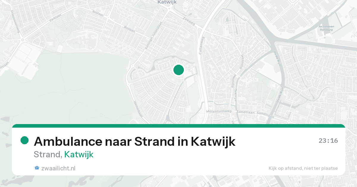 Ambulance naar Strand in Katwijk — 15 aug 2026