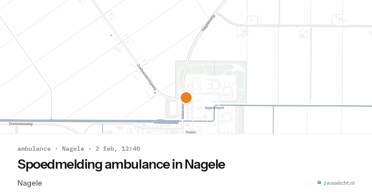 Spoedmelding ambulance in Nagele — 2 feb 2026